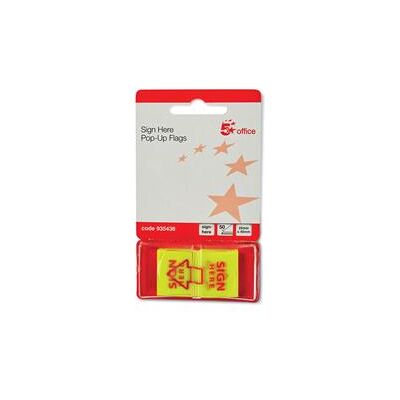 5 Star Office Sign Here Index Flags Tab With Red Arrow 46x25mm 10 5 Star Office Sign Here Index Flags Tab With Red Arrow 46x25mm 10
