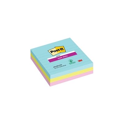 Post-it Notes Super Sticky XL 101 x 101mm Lined Miami (3 Pack) Post-it Notes Super Sticky XL 101 x 101mm Lined Miami (3 Pack)