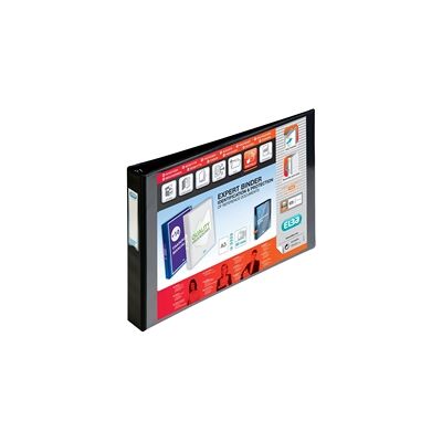 Elba Vision 30mm 4D-Ring Binder Oblong A3 Black 400000113 Elba Vision 30mm 4D-Ring Binder Oblong A3 Black 400000113