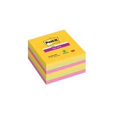 Post-It Super Sticky XL Notes 101x101mm Lined Rio (Pack of 6) Post-It Super Sticky XL Notes 101x101mm Lined Rio (Pack of 6)