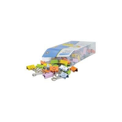 Rapesco Smiles Foldback Clip 19mm Assorted (80 Pack) Rapesco Smiles Foldback Clip 19mm Assorted (80 Pack)