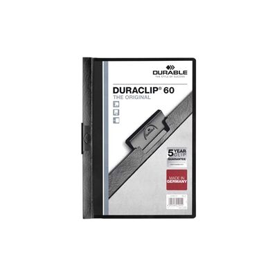 Durable DURACLIP 60 Sheet Document Metal Clip File 25 Pack A4 Black Durable DURACLIP 60 Sheet Document Metal Clip File 25 Pack A4 Black