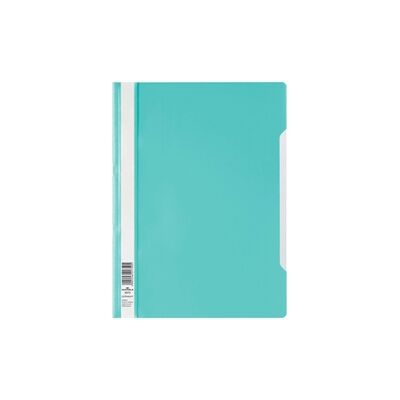 Durable Clear View Project Folder Report File 25 Pack A4 Turquoise Durable Clear View Project Folder Report File 25 Pack A4 Turquoise