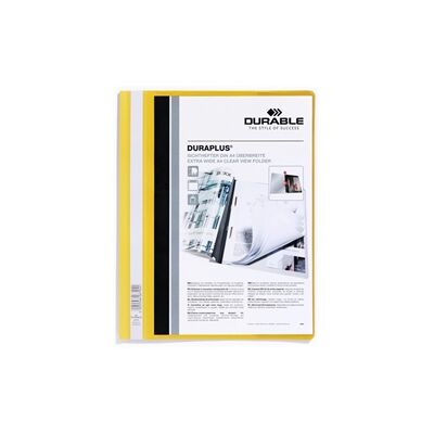 Durable DURAPLUS Project Folder Report File - 25 Pack - A4+ Yellow Durable DURAPLUS Project Folder Report File - 25 Pack - A4+ Yellow