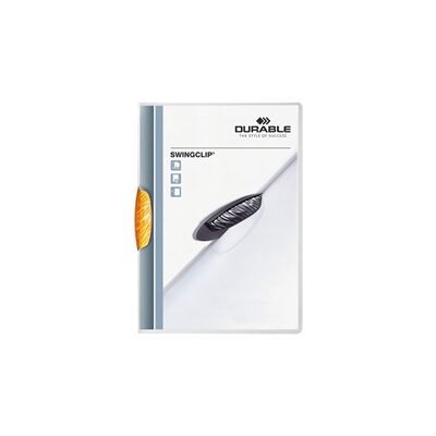 Durable SWINGCLIP 30 Document Swing Clip File 25 Pack A4 Orange Durable SWINGCLIP 30 Document Swing Clip File 25 Pack A4 Orange