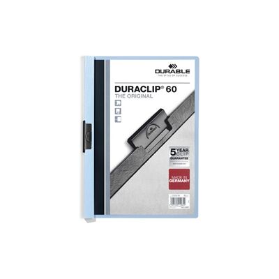 Durable DURACLIP 60 Sheet Document Clip File 25 Pack A4 Blue Durable DURACLIP 60 Sheet Document Clip File 25 Pack A4 Blue