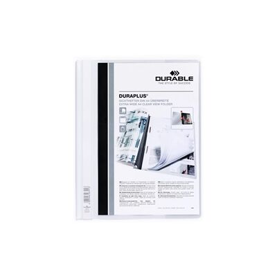 Durable DURAPLUS Project Folder Report File - 25 Pack - A4+ White Durable DURAPLUS Project Folder Report File - 25 Pack - A4+ White
