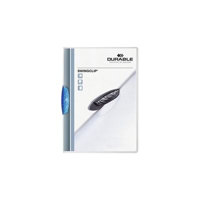Durable SWINGCLIP 30 Document Swing Clip File Folder 25 Pack A4 Blue Durable SWINGCLIP 30 Document Swing Clip File Folder 25 Pack A4 Blue