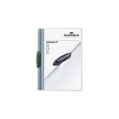 Durable SWINGCLIP 30 Document Swing Clip File 25 Pack A4 Green Durable SWINGCLIP 30 Document Swing Clip File 25 Pack A4 Green