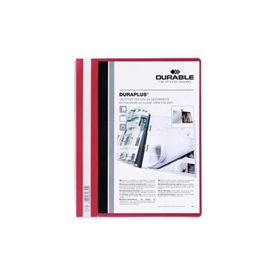 Durable DURAPLUS Project Folder Report File - 25 Pack - A4+ Red Durable DURAPLUS Project Folder Report File - 25 Pack - A4+ Red