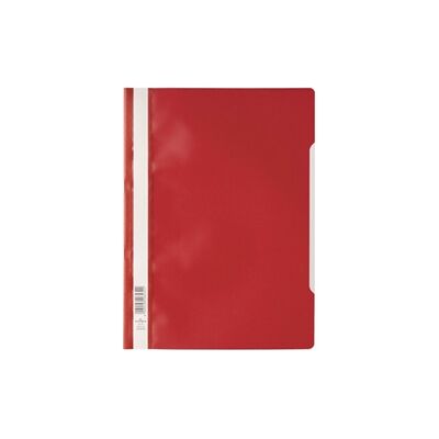 Durable Clear View Project Folder Report File 50 Pack A4 Red Durable Clear View Project Folder Report File 50 Pack A4 Red