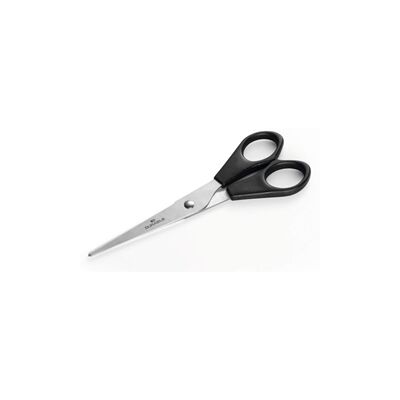 Durable Stainless Steel Ergonomic Scissors - 6in Black - Pack of 12 Durable Stainless Steel Ergonomic Scissors - 6in Black - Pack of 12