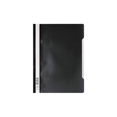 Durable Clear View Project Folder Report File 25 Pack A4 Black Durable Clear View Project Folder Report File 25 Pack A4 Black