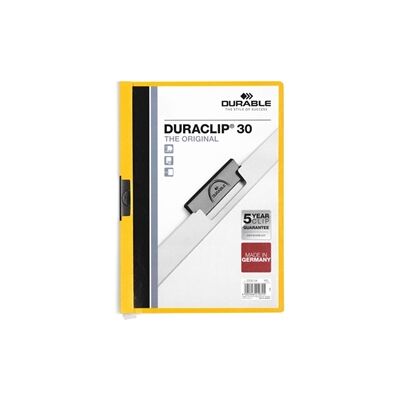 Durable DURACLIP 30 Sheet Document Metal Clip File 25 Pack A4 Yellow Durable DURACLIP 30 Sheet Document Metal Clip File 25 Pack A4 Yellow