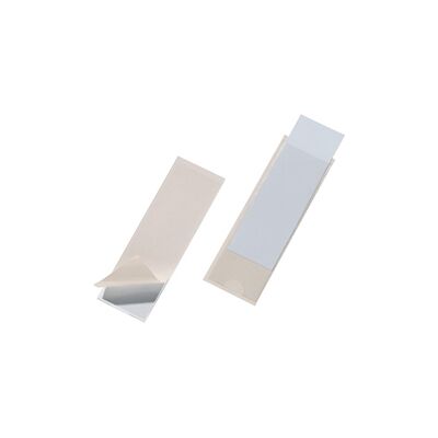 Durable POCKETFIX Self-Adhesive Clear Label Pockets 10 Pack 125x40mm Durable POCKETFIX Self-Adhesive Clear Label Pockets 10 Pack 125x40mm