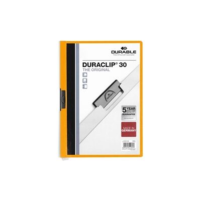 Durable DURACLIP 30 Sheet Document Metal Clip File 25 Pack A4 Orange Durable DURACLIP 30 Sheet Document Metal Clip File 25 Pack A4 Orange