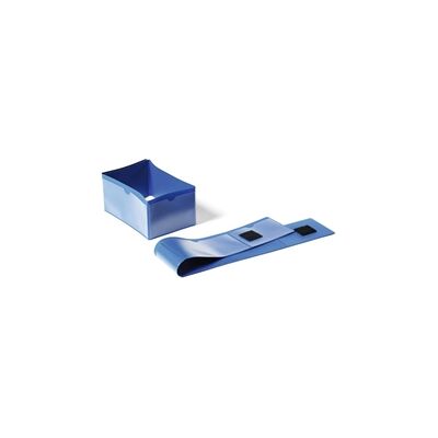 Durable Pallet Foot Ticket Sleeve Label Pockets - 50 Pack - Blue Durable Pallet Foot Ticket Sleeve Label Pockets - 50 Pack - Blue