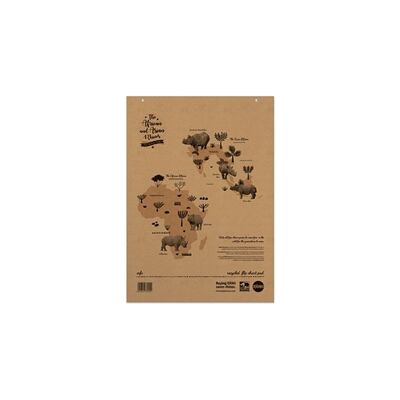 Rhino A1 Recycled Flipchart Pad 40 Leaf 20mm Squared With Plain Revers Rhino A1 Recycled Flipchart Pad 40 Leaf 20mm Squared With Plain Revers