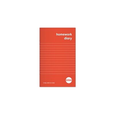 Rhino A6+ Homework Diary 84 Page 6-Day Week Red (Pack 100) - SDWD1-0 Rhino A6+ Homework Diary 84 Page 6-Day Week Red (Pack 100) - SDWD1-0