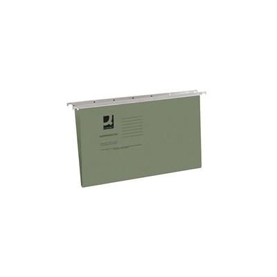 Q-Connect Foolscap Tabbed Suspension Files Manilla Green Pk 50-KF21001 Q-Connect Foolscap Tabbed Suspension Files Manilla Green Pk 50-KF21001