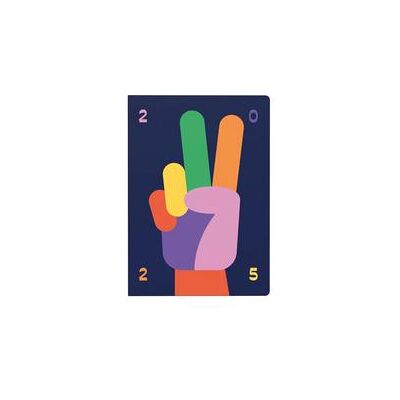 Collins Week To View Diary Peace Sign Design A5 E-PLU153.PZ-25 Collins Week To View Diary Peace Sign Design A5 E-PLU153.PZ-25