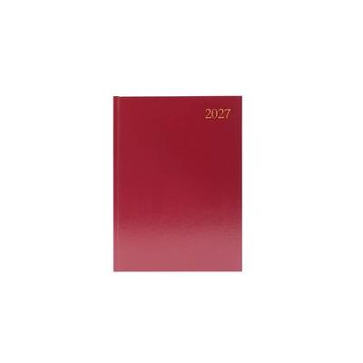 5 Star Desk Diary Day Per Page A4 Burgundy 2027 KFA41BG27 5 Star Desk Diary Day Per Page A4 Burgundy 2027 KFA41BG27