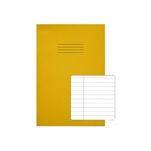 Rhino Exercise Book 8mm Ruled 80 Pages A4 Yellow (Pack of 50) VC48472 Rhino Exercise Book 8mm Ruled 80 Pages A4 Yellow (Pack of 50) VC48472