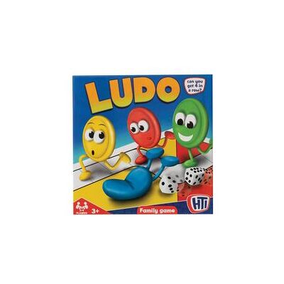 HTI Ludo Board Game - Traditional Family Game in Bright Colours HTI Ludo Board Game - Traditional Family Game in Bright Colours