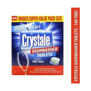 Crystale Ultra 5in1 Dishwasher Tablets 100's Crystale Ultra 5in1 Dishwasher Tablets 100's