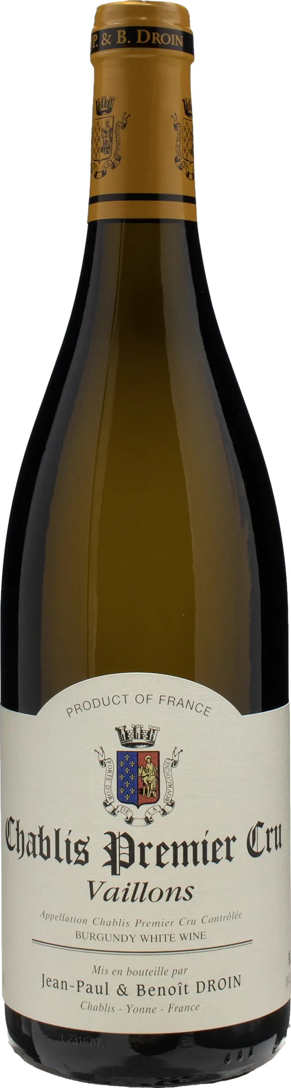 Jean-Paul & Benoit Droin Chablis Premier Cru Vaillons 2022