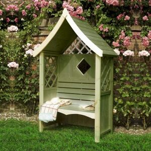 Shire Rose Garden Arbour Seat - Classic Wooden Garden Feature Shire Rose Garden Arbour Seat - Classic Wooden Garden Feature