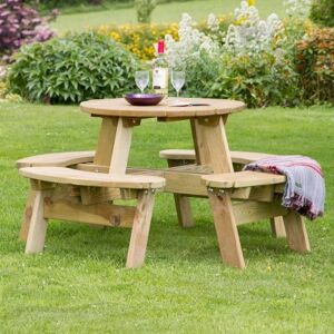 Zest Katie Round Picnic Table Zest Katie Round Picnic Table