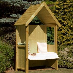 Shire Yellow 4x2ft Timber Hebe Garden Arbour - Garden Arbour Shire Yellow 4x2ft Timber Hebe Garden Arbour - Garden Arbour