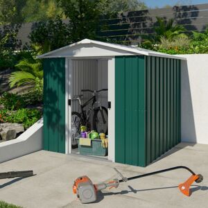 Yardmaster Green Metal Shed 6'8" x 6'6" - Garden Storage, UK Yardmaster Green Metal Shed 6'8" x 6'6" - Garden Storage, UK