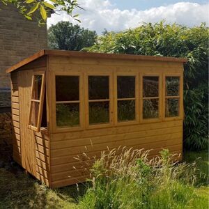 Shire Sun Pent Potting Shed 10x8 - Brown Shire Sun Pent Potting Shed 10x8 - Brown