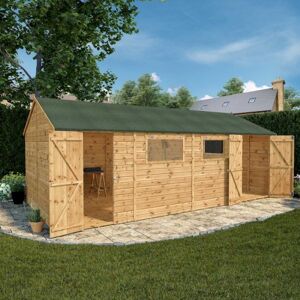 Mercia 20 x 10 Premium Shiplap Reverse Apex Workshop - Workshop Mercia 20 x 10 Premium Shiplap Reverse Apex Workshop - Workshop