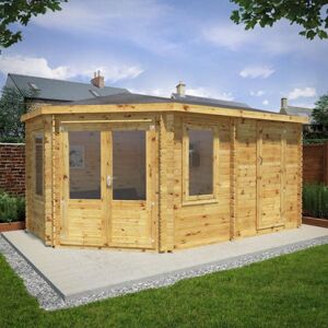 Mercia Corner Lodge Plus 5m x 3m - 28mm - Double Glazed Mercia Corner Lodge Plus 5m x 3m - 28mm - Double Glazed