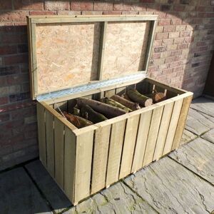Shire Beige 68x127x56cm Garden Storage Log Box Shire Beige 68x127x56cm Garden Storage Log Box