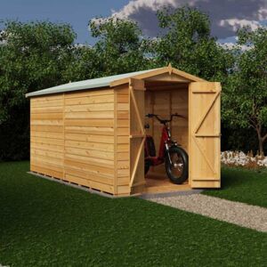 Shire 12 x 6ft Overlap Double Door Garden Shed - No Windows Shire 12 x 6ft Overlap Double Door Garden Shed - No Windows