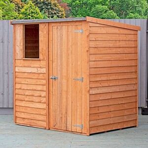 Shire 6x4ft Overlap Pent Garden Shed - Garden Shed Shire 6x4ft Overlap Pent Garden Shed - Garden Shed