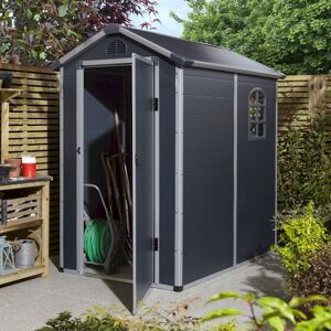 Rowlinson Airevale 4X6 Plastic Shed - Dark Grey Rowlinson Airevale 4X6 Plastic Shed - Dark Grey