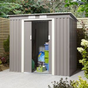 Rowlinson Trentvale 6x4 Garden Shed - Light Grey Rowlinson Trentvale 6x4 Garden Shed - Light Grey