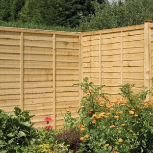 Rowlinson Traditional Lap Panel Pressure Treated 6ft x 6ft Rowlinson Traditional Lap Panel Pressure Treated 6ft x 6ft