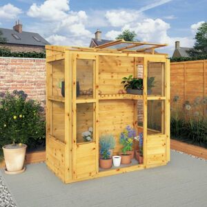 Mercia Traditional Tall Wall Greenhouse 6x3 Mercia Traditional Tall Wall Greenhouse 6x3