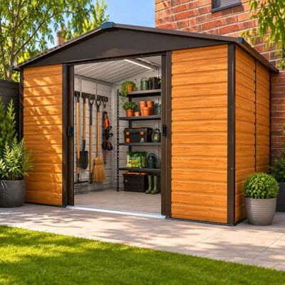Yardmaster Balmoral Metal Shed - Weatherproof Garden Storage Yardmaster Balmoral Metal Shed - Weatherproof Garden Storage