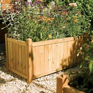 Oakworld Alfresco Rectangular Planter - Natural Timber Oakworld Alfresco Rectangular Planter - Natural Timber