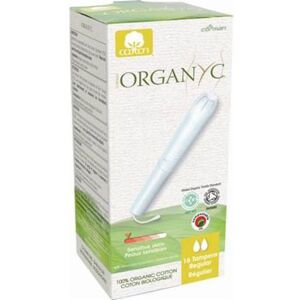 Organyc Organic Cotton 100% tampons with applicator regular 16 Units Organyc Organic Cotton 100% tampons with applicator regular 16 Units