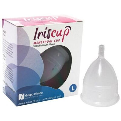 Irisana - Menstrual Cup - Clear or Pink - Platinum Silicone - Compatible with IUD - Eco-friendly - Model Iriscup Irisana - Menstrual Cup - Clear or Pink - Platinum Silicone - Compatible with IUD - Eco-friendly - Model Iriscup