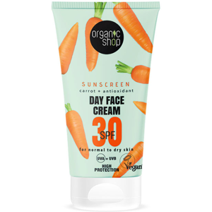 Organic Shop Sunscreen Facial Day Cream with Carrot SPF 30 50 ml Organic Shop Sunscreen Facial Day Cream with Carrot SPF 30 50 ml