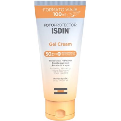Isdin SPF 50+ Refreshing Sun Protection Gel - Solar Gel Cream for All Skin Types Isdin SPF 50+ Refreshing Sun Protection Gel - Solar Gel Cream for All Skin Types